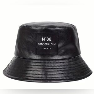 Brand new Black Bucket Hat with Brooklyn Patch